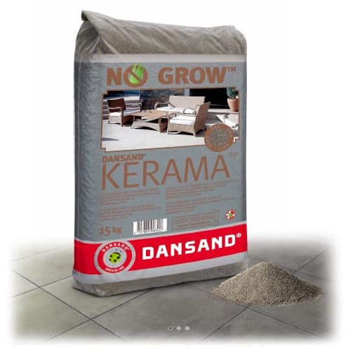 Dansand No Grow Kerama Patio Grout 15kg Grey Brush In Paving Joint Compound | Brush-in grout for paving slabs and block paving, self-setting formula, no wet mess, weed inhibitor