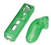 Hama Hardcase-Set für Nintendo Wii Fernbedienung, Transparent-Grün