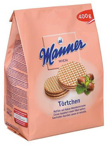 Manner Waffeln, 4er Pack (4 x 400 g)