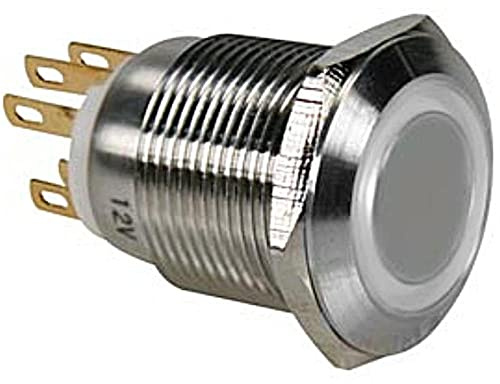 VELLEMAN - R1900W Drucktaster, , 5A/250 V, SPDT, Weiß 300635