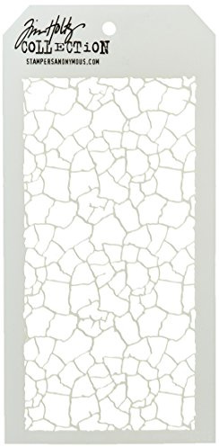 Tim Holtz Layered Stencil 4.125X8.5, Crackle