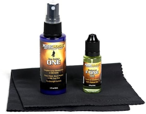 MusicNomad MN140 Premium Guitar Care - Juego de 3 piezas