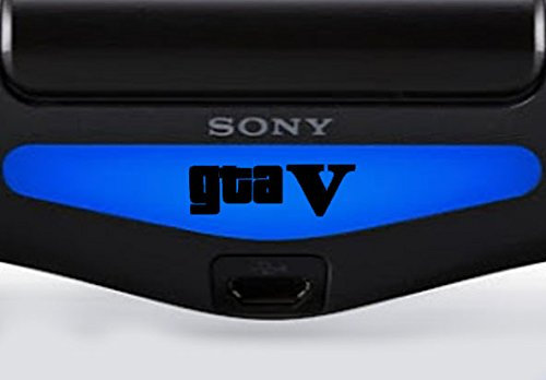 Autocollant pour barre lumineuse Play Station PS4 GTA V (noir)