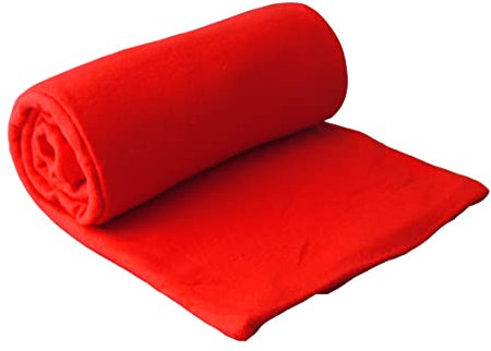 CB Home & Style Fleecedecke Uni 130 x 170 cm Rot