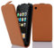 cadorabo Coque pour Apple iPhone 3 / iPhone 3GS en Noisette Marron - Housse Protection en Style Flip en Similicuir Structuré - Etui Poche Folio Case Cover