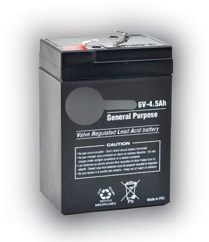 BatteryTrader® battery pack compatible with Lervia Vaccum 6v 4.5ah replacement sealed lead acid