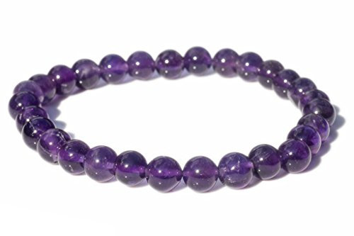 La Boite à Cailloux Bracelet améthyste (boules 5-6mm) Violet Bracelet