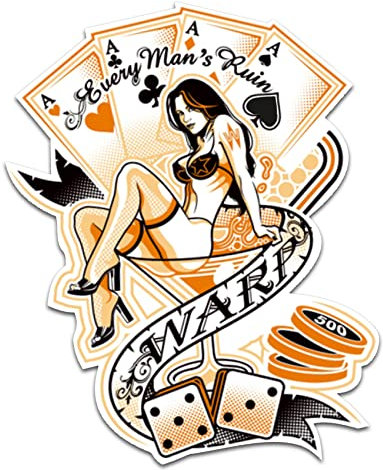 Retro Vintage Aufkleber -Finest Folia Sticker Old School Ace Kult Rockabilly (#10 Every Man`s Ruin)