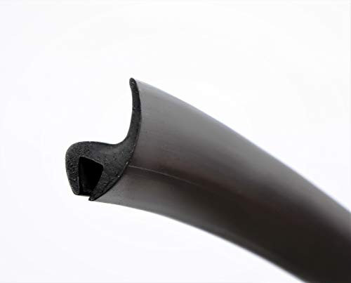 Seal Rubber Windshield Rubber Molding Universal for Windscreen and Windows (6 Meters, Black, 5.5mm Thick)