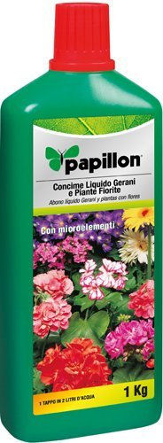 Papillon CONCIME Liquido per GERANI 1 kg Universale Fiori ARBUSTI CONCIMI