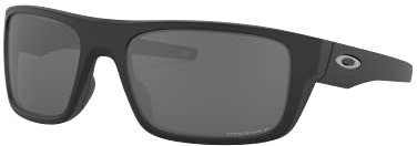 OAKLEY Herren Sonnenbrille Drop Point 936708, Schwarz (Matte Black/Prizmblackpolarized), 61