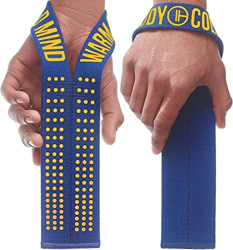 WARM BODY COLD MIND V1 Lifting Straps für Olympisches Gewichtheben - Zughilfen für Krafttraining, Fitness Bodybuilding, Wrist Wraps, Weightlifting, Crossfit, Gym Kreuzheben Gurte