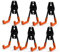 CoolYeah Steel Garage Storage Utility Double Hooks, Heavy Duty for Organizing Power Tools,Small U Hooks (pack of 6, 2 × 2.8 × 4.2 inches)