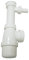 SOMATHERM FOR YOU - P119 - fregadero sifón con salida ajustable para lavadora - Blanco de plástico - una salida lateral para la lavadora
