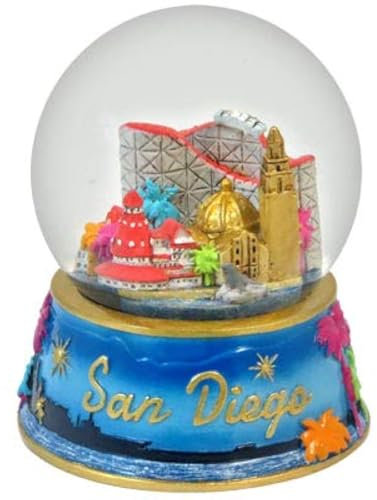 Topline San Diego California Schneekugel 65mm mit Glitzer