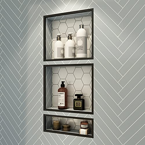 Uni-Green Tile Shower Niche 16X34,Recessed Shower Shelf-Yellow