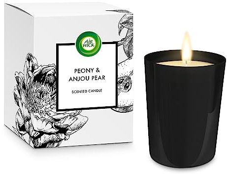 Air Wick Duftkerze, Pfingstrose und Anjou Birnenduft, Premium-Serie