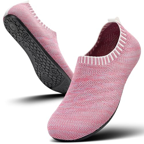 Sosenfer Chaussons Femme Homme | Chaussures Pieds Nus Antidérapantes et Confortables | Respirants, Lavables en Machine -FENSE-39