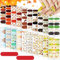 EBANKU Thanksgiving Full Wrap Nail Art, Self-Adhesive Nail Decals Autumn Fall Design Kit With File for Women Girls Nail Art Manicure