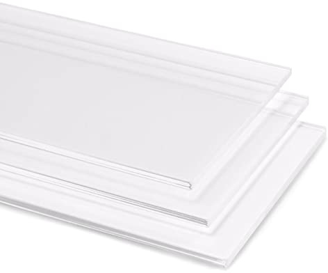5mm Plexiglas Clear Transparent Gloss Acrylic Perspex Plastic Sheet Panel with Finished Polished Edges - Various Sizes (60cm x 40cm)