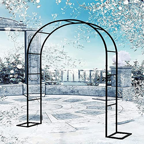 Arche De Jardin Pour Rosiers Largeur Arche Plante Grimpante Pour Terrasse Patio Arceau À Rosiers, Support Pour Plantes Avec Pied,W1.2mxH2.2m