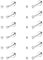JeryWe 12 Paare Damen 20G Klein Knorpel Ohrringe Ohrstecker Set Herren Mädchen Edelstahl Knorpel Ohrstecker Ohrpiercing CZ Runde Kugel Flache Rückseite Ohrringe Set 2mm Hypoallergenic Silber