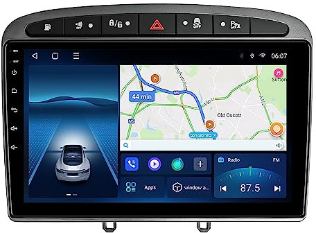 Touch Screen Android 12 Car GPS Navigation Player per Peugeot 308 2008-2013 Anni Multimedia Video Radio Stereo Wireless Carplay (Q-450 4G+64G)