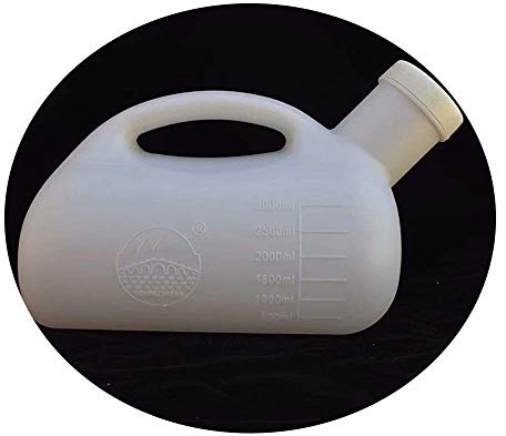 Urinal, 3 Liter, Großes Fassungsvermögen, Für Männer, Zuhause, Krankenhaus/Stau/Schraubverschlüsse, Dichtungen, Auslaufsicher, Doppelskala, Tragbar, Für Erwachsene