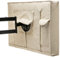 LITOSM Copri TV da Esterno,Copertura per TV Outdoor TV Copertura 40 Pollici - 42 Pollici Beige Atmosferici Schermi Universale Protezione for Televisore al Plasma