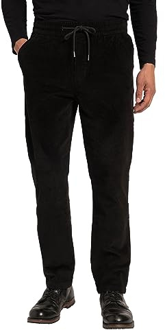JP 1880 Herren große Größen Übergrößen Menswear L-8XL Cordhose, Modern Fit, Elastikbund schwarz 7XL 820026100-7XL