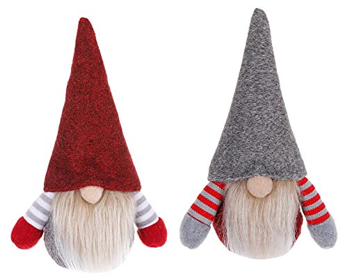 Weihnachtsdeko Weihnachtswichtel Gesichtslose Puppe Zwerg Dekorationen Plüsch Baumanhänger Weihnachtsanhänger Baumschmuck Weihnachtsbaumschmuck Anhänger Weihnachten Schmuck Deko (Red, One Size)