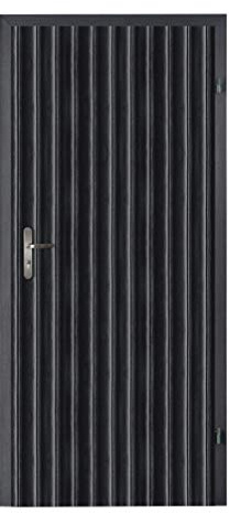 TapeOn Modern Türpolsterung zur Selbstmontage PREMIUM SET | Türverkleidung | Tür Reparatur für Innentüren | Schallschutz | T3 Breite Streifen | Farbe: Schwarz| 105 x 210 cm | passt für 80/90 Türen