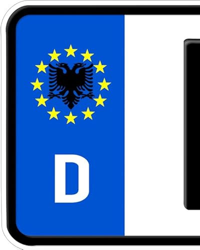 2X Albania Aufkleber Sticker Shqipëria Albanien kosov Kennzeichen Nummernschild XXX