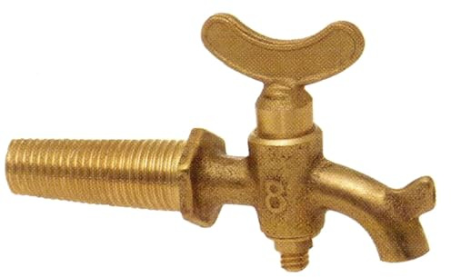 Briconess.com Rubinetto per Botti in Ottone Senza portalucchetto - Misura 8