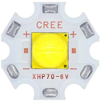 LOTOAK 18W 30W Taschenlampe Lampe Perlen XHP50.2 XHP70.2 LED Dioden DC6V DC12V Generation Weiß 6500K 20mm Kupfer PCB DIY (Color : White 6500K, Size : 30W 12V XHP70.2)