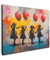 MuchoWow© Wandbilder 80x60 cm Schlafzimmer Home Deko Wohnung Bild Wohnzimmer Fotoleinwand Wand Bilder Leinwand Wall Decor Graffiti - Kinder - Street art - Ballon - Banksy - Balloon Girl