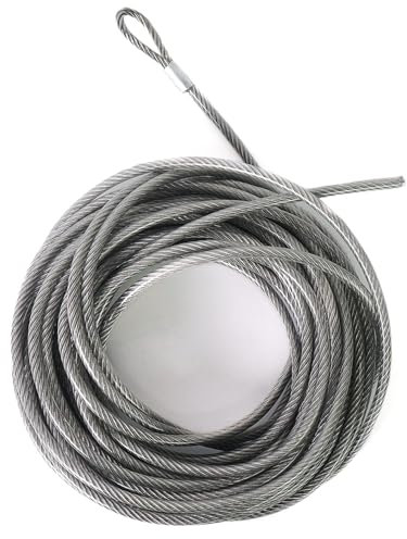 Aoneky 47ft 1/4'' Stainless Steel Replacement Tennis Net Cable