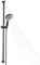 OFFO Shower Slide Bar with 6 Modes Shower Head Set, 1.5m Stainless Steel Hose,Adjustable 100cm Riser Rail and High Pressure Handheld Showerhead,Matte Black