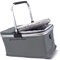 24L Einkaufskorb groß Isolierkorb Kühlkorb Kühltasche Picknickkorb Thermotasche Korb faltbar Kühlbox Tasche Einkaufskörbe (Grau)