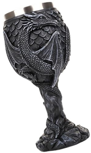 KASFDBMO Copa de vino con diseño de dragón antiguo, copa de vino, soporte para vino