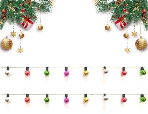 WeddHuis Accessoires Maison de Poupée Wichtel Guirlande Lumineuse Mini Arbre de Noël Porte de Lutin Décoration Miniature Jardin Décoration de Noël (2M)