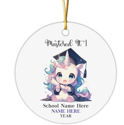 Einhorn Geschenkanhänger Christbaumschmuck Anhänger Keramik Weihnachtsdeko Mit Schnur Weihnachten Ornamente