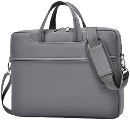Sacoche Pour Ordinateur Funda for portátil de 17 pulgadas, funda for ordenador portátil, maletín a prueba de golpes, for viajes de negocios, for mujeres y hombres Grand Sacoche Pour Ordinateur(Grey,17