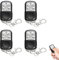 4 Pezzi 433 MHz Telecomandi Universali Cancello, Telecomando Universale per Garage e Porta con Chip HT600 HT680 SC5262, Design Compatto con Portachiavi Copertura Scorrevole, Funzione di Clonazione