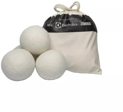 Trockner Filter Zubehör kompatibel für Miele AEG Bosch Siemens uvm (8 AEG Trocknerbälle Wolle)