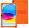 Étui de protection pour tablette Apple 2025 iPad A16 11 - Coque en silicone résistante aux chocs, fine et durable, imperméable, anti-rayures - Orange