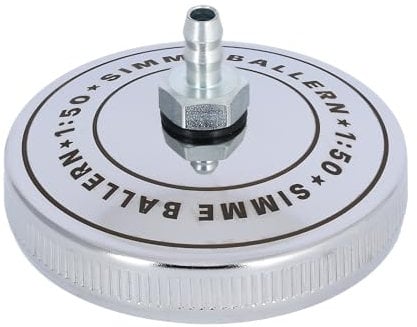 Tankdeckel Simme Ballern Chrom, mit Entlüftungsnippel - für Simson S50, S51, SR50, SR80, KR51 Schwalbe, SR4 Vogelserie - IWL