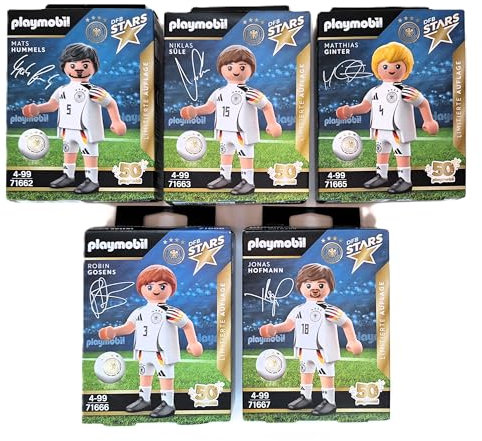 DFB Stars Euro 2024 - Set 5 Limitierte Sammelfiguren Süle Ginter Hummels Gosens Hofmann NEU