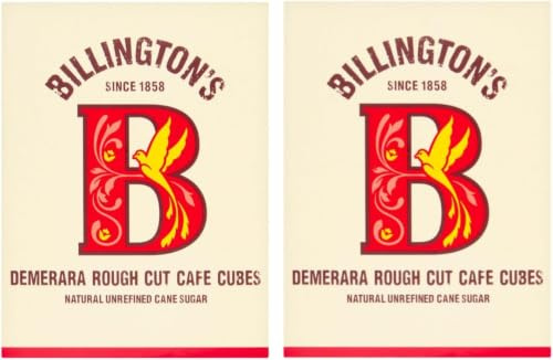 Demerara Rough Cut Sugar Cubes – 500g (Pack of 2)| Cane Sugar Cubes, Naturally Sweet & Aromatic – Ideal for Coffee, Tea & Cocktails | Packed by Saras Foods UK