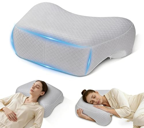 RATSTONE Oreiller Pour Dormeurs Sur Le Côté Avec Trou Pour Le Bras, Cuscino Ergonomico, Sollievo Dalla Pressione Per Spalle e Braccia, Cuscino Cervicale Per Dormire Schiena e Pancia